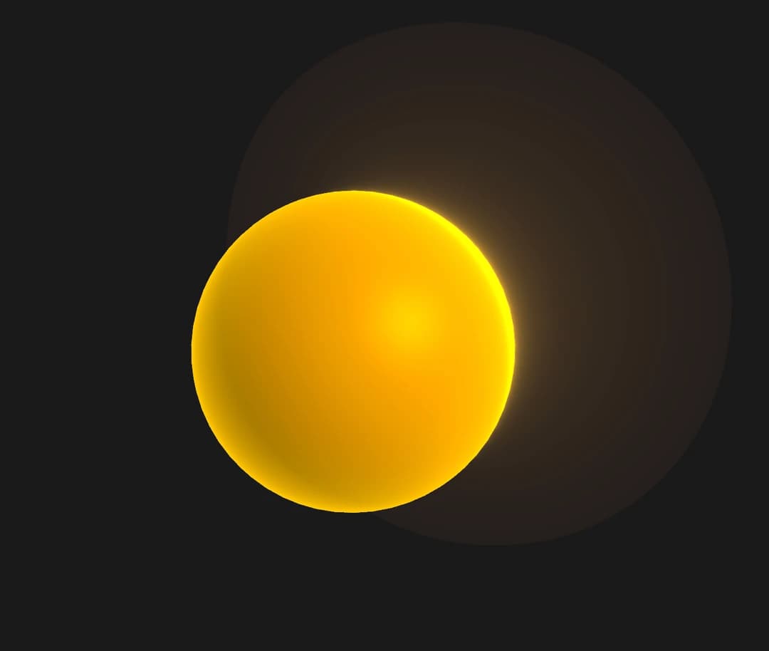 A warm glowing orb used as the Aiman brand reveal